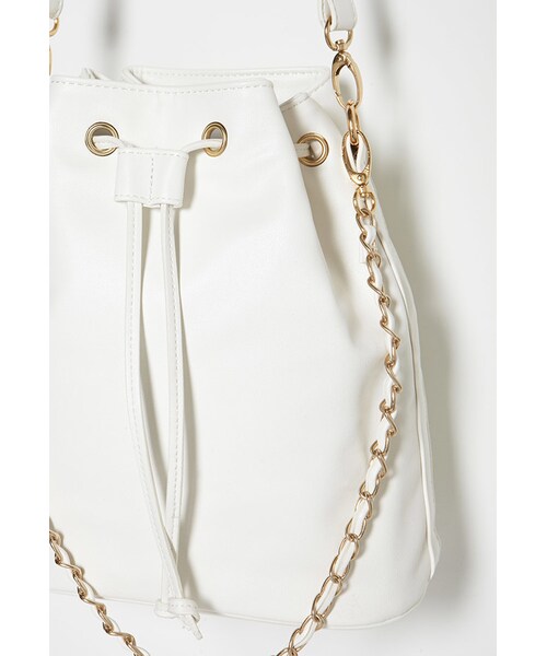 FOREVER 21（フォーエバー トゥエンティーワン）の「FOREVER 21+ Faux Leather Bucket Bag（ショルダーバッグ・レディース・Black/Brown/White・One size）」の10枚目の写真