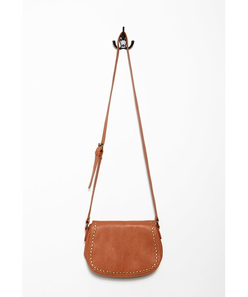 FOREVER 21（フォーエバー トゥエンティーワン）の「FOREVER 21+ Studded Faux Leather Crossbody（ショルダーバッグ・レディース・Black/Brown・One size）」の5枚目の写真