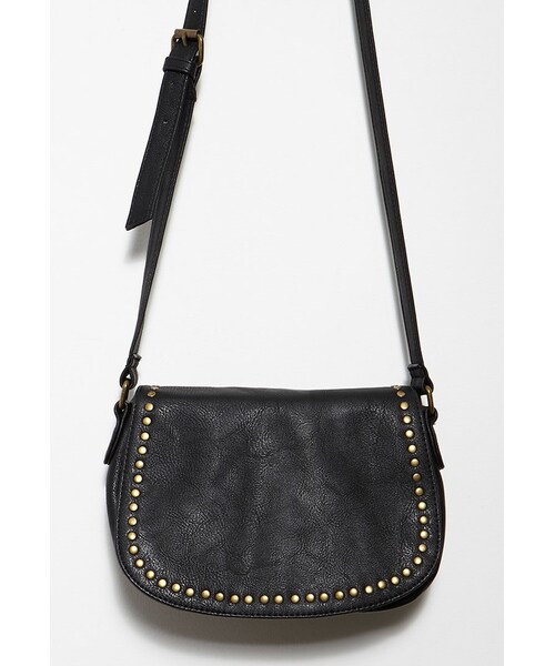 FOREVER 21（フォーエバー トゥエンティーワン）の「FOREVER 21+ Studded Faux Leather Crossbody（ショルダーバッグ・レディース・Black/Brown・One size）」の8枚目の写真