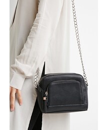 FOREVER 21 | FOREVER 21 Chained Faux Leather Crossbody(ショルダーバッグ)