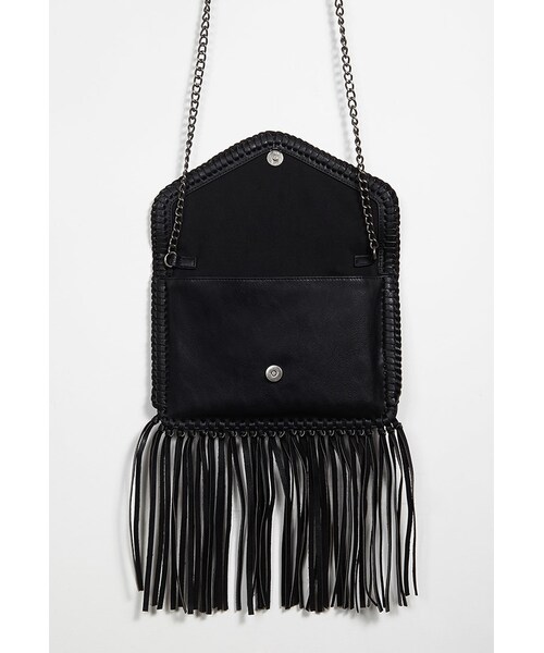 FOREVER 21（フォーエバー トゥエンティーワン）の「FOREVER 21+ Faux Leather Fringe Crossbody（ショルダーバッグ・レディース・Black/White/Orange・One size）」の11枚目の写真