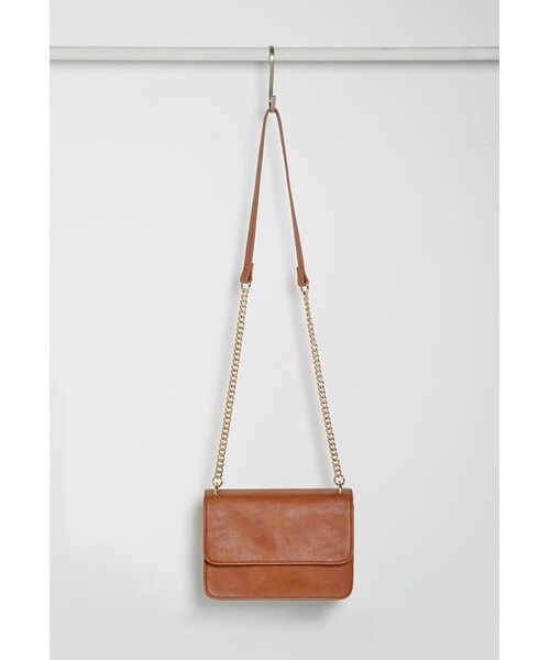 FOREVER 21（フォーエバー トゥエンティーワン）の「FOREVER 21 Structured Flap-Top Crossbody（ショルダーバッグ・レディース・Black/Red/Brown・One size）」の12枚目の写真