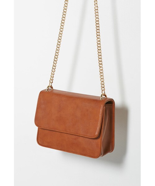 FOREVER 21（フォーエバー トゥエンティーワン）の「FOREVER 21 Structured Flap-Top Crossbody（ショルダーバッグ・レディース・Black/Red/Brown・One size）」の10枚目の写真