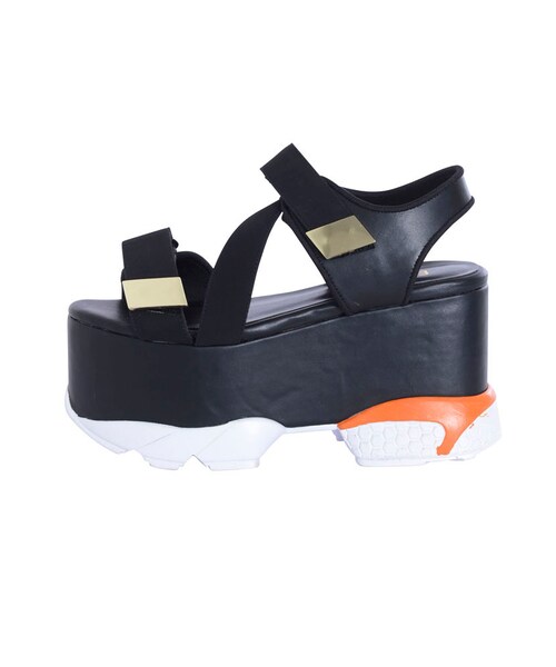 EVRIS（エヴリス）の「スニーカーサンダル（シューズ・レディース・ホワイト/ブラック・S/M/L）」の2枚目の写真