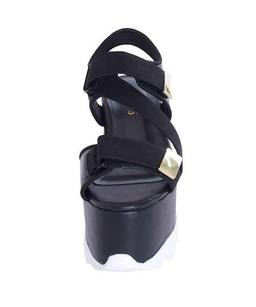 EVRIS（エヴリス）の「スニーカーサンダル（シューズ・レディース・ホワイト/ブラック・S/M/L）」の4枚目の写真