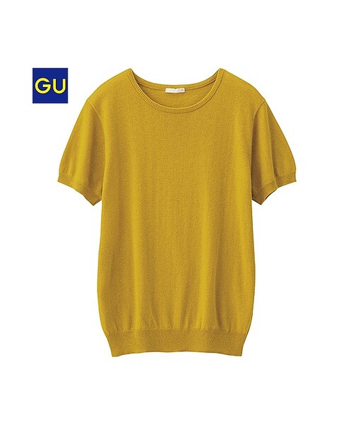 GU（ジーユー）の「（GU）クルーネックセーター（半袖）Ａ（WOMEN