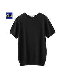 GU | （GU）クルーネックセーター（半袖）Ａ(トップス)