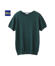 GU | （GU）クルーネックセーター（半袖）Ａ(トップス)