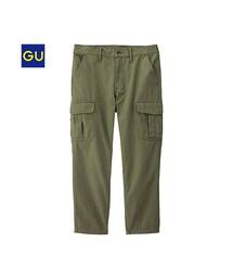 GU | （GU）コットンテーパードカーゴアンクルパンツＡ(パンツ)