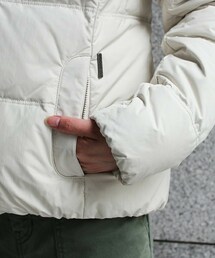 【大人気】ウールリッチ ラビットファー 刺繍ロゴ ベルト付きダウンジャケット M WOOLRICH Woolrich ウールリッチ ファー付き スカーレット