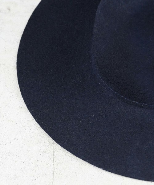 DETAILS（ディテールズ）の「【15/16A/W先行予約】DETAILS/ツバ広フェルトHAT（ハット・メンズ・ブラック/ネイビー/ライトベージュ・FREE）」の10枚目の写真
