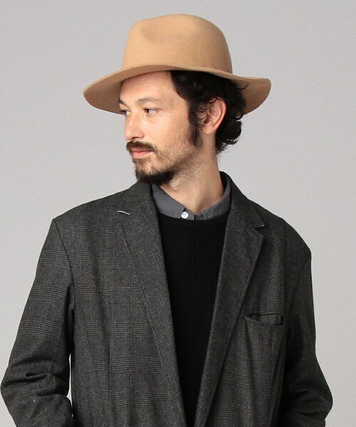 DETAILS（ディテールズ）の「【15/16A/W先行予約】DETAILS/ツバ広フェルトHAT（ハット・メンズ・ブラック/ネイビー/ライトベージュ・FREE）」の3枚目の写真