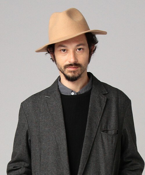 DETAILS（ディテールズ）の「【15/16A/W先行予約】DETAILS/ツバ広フェルトHAT（ハット・メンズ・ブラック/ネイビー/ライトベージュ・FREE）」の5枚目の写真