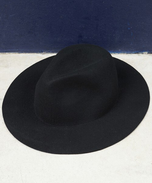 DETAILS（ディテールズ）の「【15/16A/W先行予約】DETAILS/ツバ広フェルトHAT（ハット・メンズ・ブラック/ネイビー/ライトベージュ・FREE）」の7枚目の写真