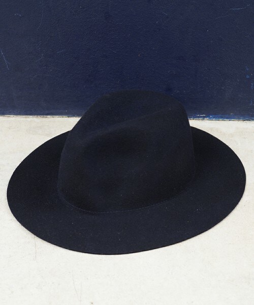 DETAILS（ディテールズ）の「【15/16A/W先行予約】DETAILS/ツバ広フェルトHAT（ハット・メンズ・ブラック/ネイビー/ライトベージュ・FREE）」の9枚目の写真