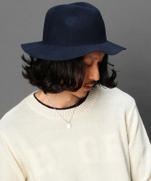 DETAILS（ディテールズ）の「【15/16A/W先行予約】DETAILS/ツバ広フェルトHAT（ハット・メンズ・ブラック/ネイビー/ライトベージュ・FREE）」の18枚目の写真