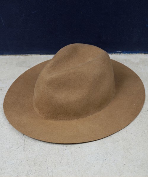 DETAILS（ディテールズ）の「【15/16A/W先行予約】DETAILS/ツバ広フェルトHAT（ハット・メンズ・ブラック/ネイビー/ライトベージュ・FREE）」の8枚目の写真
