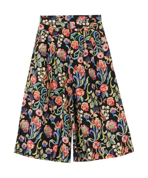 EVRIS（エヴリス）の「フラワーワイドミディパンツ（パンツ・レディース・ホワイト/ブラック・S/M）」の2枚目の写真