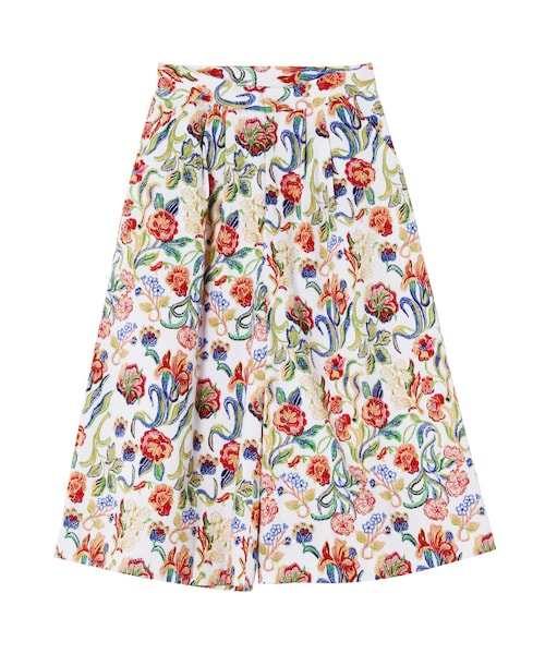 EVRIS（エヴリス）の「フラワーワイドミディパンツ（パンツ・レディース・ホワイト/ブラック・S/M）」の12枚目の写真