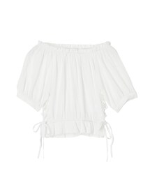 merry jenny | レースアップオフショルブラウス(トップス)