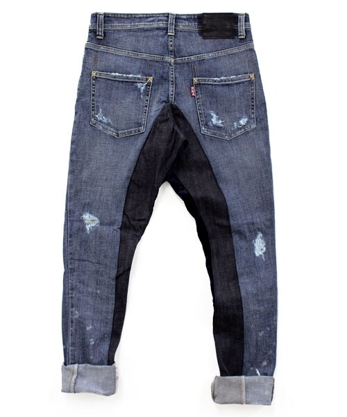 RNA(アールエヌエー)の「リメイク切り替えルーズスキニーパンツ(パンツ・レディース・スペシャルリメイク加工・S/M)」の4枚目の写真