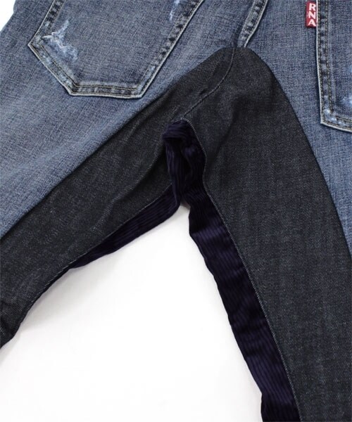 RNA(アールエヌエー)の「リメイク切り替えルーズスキニーパンツ(パンツ・レディース・スペシャルリメイク加工・S/M)」の10枚目の写真