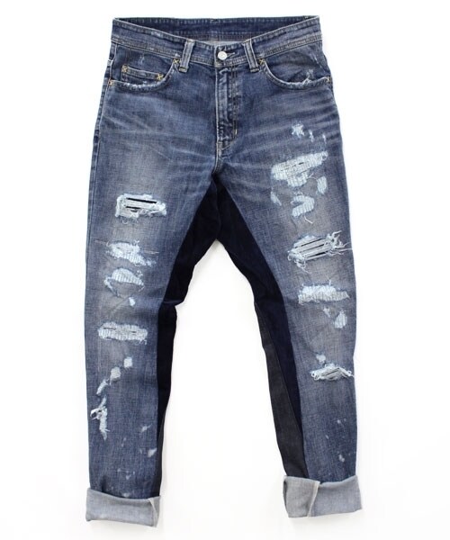 RNA(アールエヌエー)の「リメイク切り替えルーズスキニーパンツ(パンツ・レディース・スペシャルリメイク加工・S/M)」の3枚目の写真