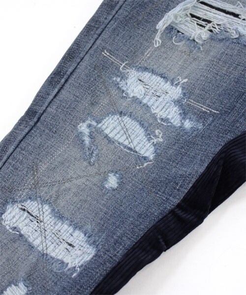 RNA(アールエヌエー)の「リメイク切り替えルーズスキニーパンツ(パンツ・レディース・スペシャルリメイク加工・S/M)」の11枚目の写真