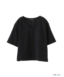 w closet | ポケ付きVネックTシャツ(トップス)