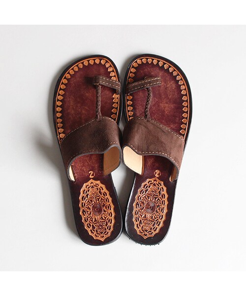 niche.（ニッチ）の「Pulgar Sandal（ファッション雑貨・Beige/Brown・36/41/42）」の2枚目の写真