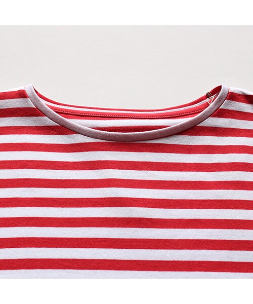 VOO(ヴォー)の「Good Line Tee(トップス・White x Red/White x Navy・1/KING)」の4枚目の写真