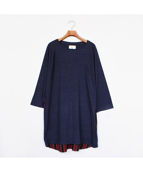 VOO（ヴォー）の「Good Combo 3/5・改（トップス・White/Navy・1/KING）」の2枚目の写真