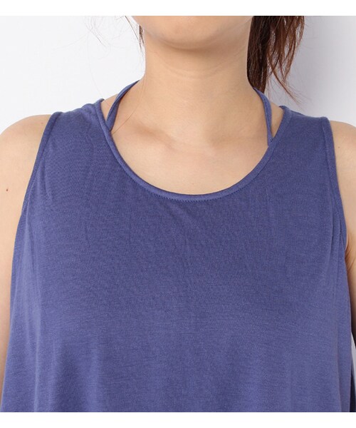 laboratory work（ラボラトリーワーク）の「セットアップ風ノースリーブマキシ丈ワンピース（ワンピース/ドレス・レディース・グレー系/ブラック/ライトネイビー・M）」の7枚目の写真