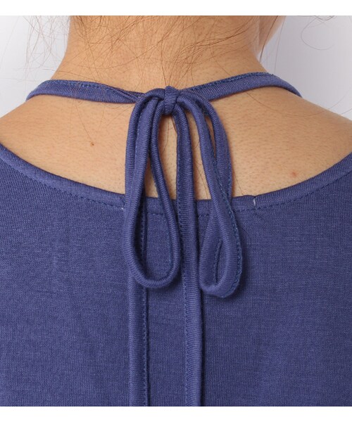 laboratory work（ラボラトリーワーク）の「セットアップ風ノースリーブマキシ丈ワンピース（ワンピース/ドレス・レディース・グレー系/ブラック/ライトネイビー・M）」の11枚目の写真