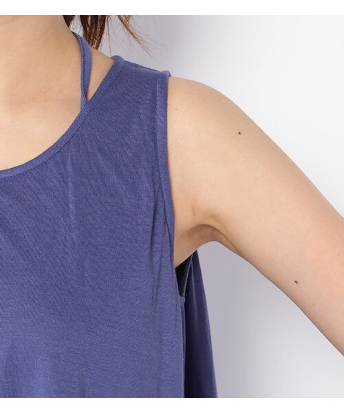 laboratory work（ラボラトリーワーク）の「セットアップ風ノースリーブマキシ丈ワンピース（ワンピース/ドレス・レディース・グレー系/ブラック/ライトネイビー・M）」の8枚目の写真