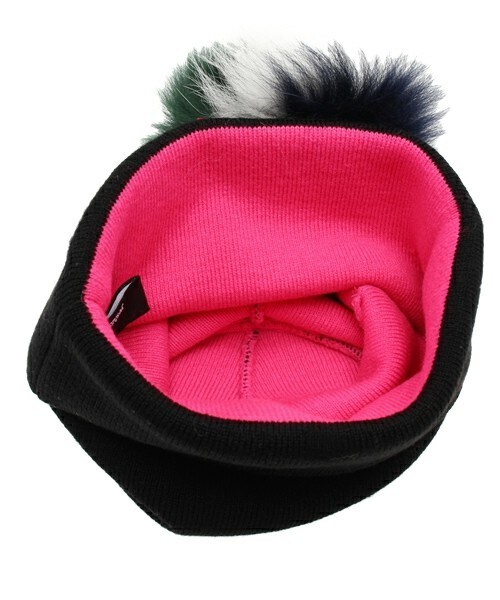 yoshiokubo（ヨシオクボ）の「yoshio kubo フォックスファー着脱ニットキャップ（ニットキャップ/ビーニー・メンズ・ブラック/ネイビー・FREE）」の6枚目の写真