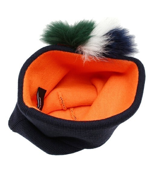 yoshiokubo（ヨシオクボ）の「yoshio kubo フォックスファー着脱ニットキャップ（ニットキャップ/ビーニー・メンズ・ブラック/ネイビー・FREE）」の8枚目の写真