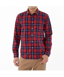 AIGLE | インディゴチェックシャツ(トップス)