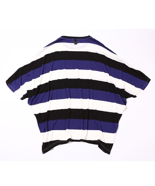 VIRGOwearworks（ヴァルゴウェアワークス）の「Breaking border ボーダー ドルマンカットソー（トップス・メンズ・WHT/PP/WHT/GRY・2/3/4）」の5枚目の写真