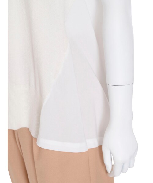 MERCURYDUO（マーキュリーデュオ）の「【DUO】 異素材切替ノースリVネックニット（トップス・レディース・オフホワイト/ライトグレー/ピンク/ネイビー・F）」の17枚目の写真