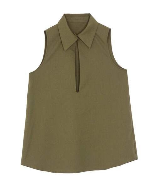 RESEXXY（リゼクシー）の「ジョーゼットスキッパーシャツトップス（トップス・レディース・オフホワイト/ブラック/カーキ）」の3枚目の写真