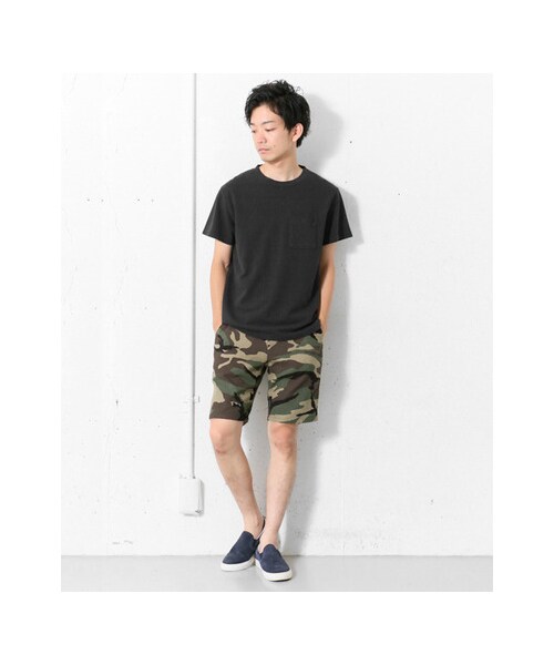 URBAN RESEARCH DOORS(アーバンリサーチドアーズ)の「ピグメントダイ鹿の子Pocket Tシャツ(トップス・メンズ・Black/Green/Blue/Red/White・38/40)」の12枚目の写真