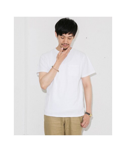 URBAN RESEARCH DOORS(アーバンリサーチドアーズ)の「ピグメントダイ鹿の子Pocket Tシャツ(トップス・メンズ・Black/Green/Blue/Red/White・38/40)」の7枚目の写真
