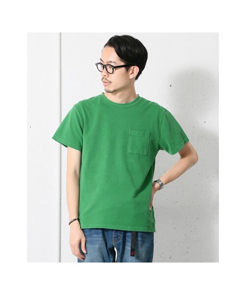 URBAN RESEARCH DOORS(アーバンリサーチドアーズ)の「ピグメントダイ鹿の子Pocket Tシャツ(トップス・メンズ・Black/Green/Blue/Red/White・38/40)」の11枚目の写真
