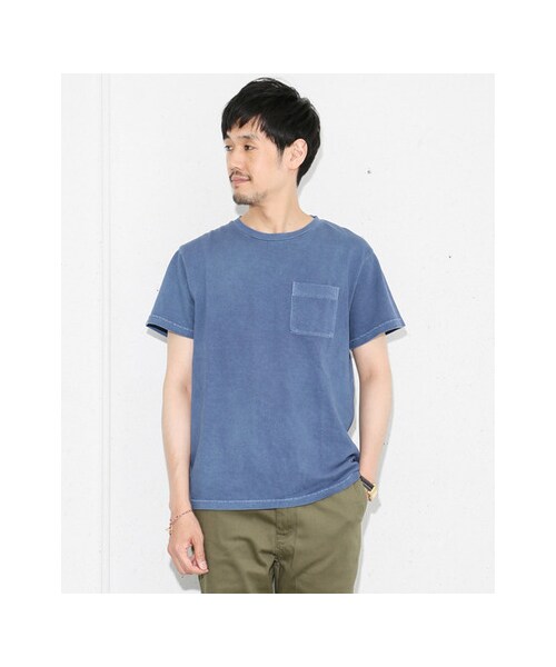 URBAN RESEARCH DOORS(アーバンリサーチドアーズ)の「ピグメントダイ鹿の子Pocket Tシャツ(トップス・メンズ・Black/Green/Blue/Red/White・38/40)」の9枚目の写真
