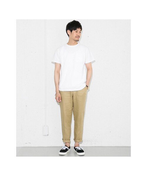 URBAN RESEARCH DOORS(アーバンリサーチドアーズ)の「ピグメントダイ鹿の子Pocket Tシャツ(トップス・メンズ・Black/Green/Blue/Red/White・38/40)」の6枚目の写真