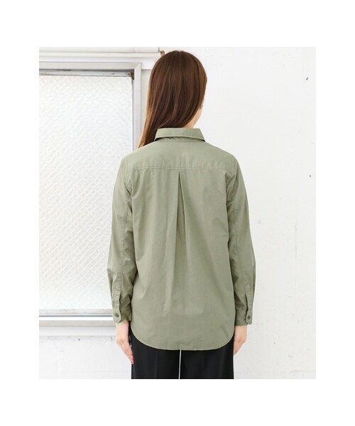URBAN RESEARCH DOORS(アーバンリサーチドアーズ)の「コットンワークシャツ(トップス・レディース・KHAKI/BEIGE・one)」の10枚目の写真