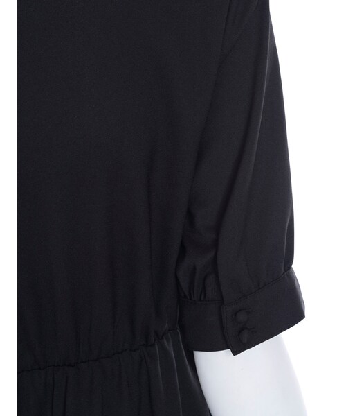 merry jenny（メリージェニー）の「配色ジョーゼットシャツワンピース（ワンピース/ドレス・レディース・オフホワイト/ブラック/ピンク・F）」の13枚目の写真