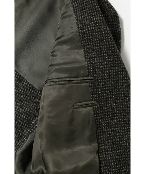 【別注】ハリスツイード ジャーナルスタンダード チャコール ジャケットS 別注】ハリスツイード ジャーナルスタンダード チャコール ジャケットS