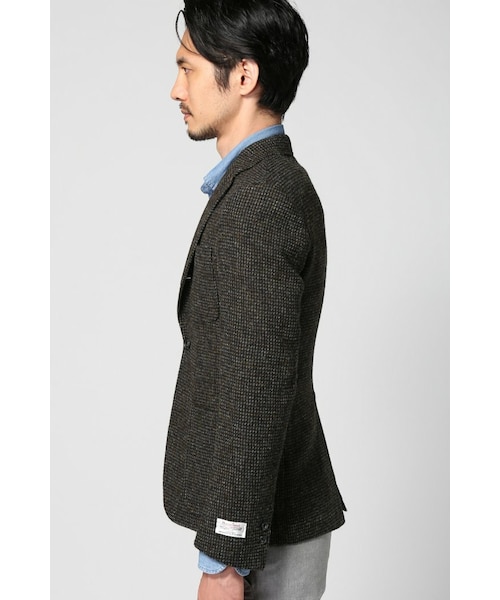 未使用品 harris tweed ウールジャケット journal standard L◎タグ